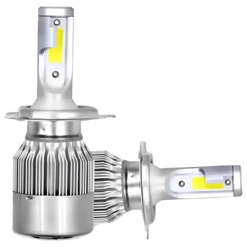 Lâmpada Automotiva Led H4 Para Farol Super Led Mini H4 6500k Branco Para Vários Modelos Force One
