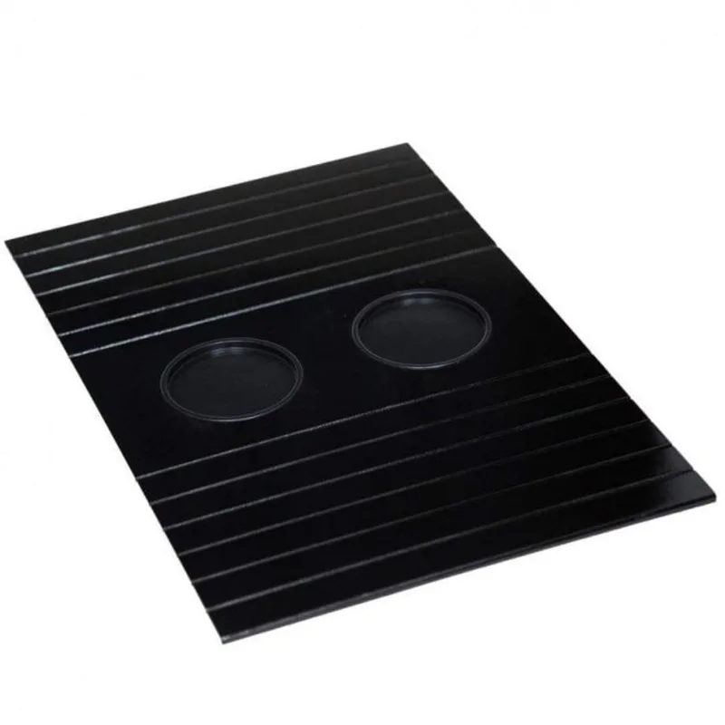 Esteira para Sofá Flexível 2 Porta Copos LC Marques Preto