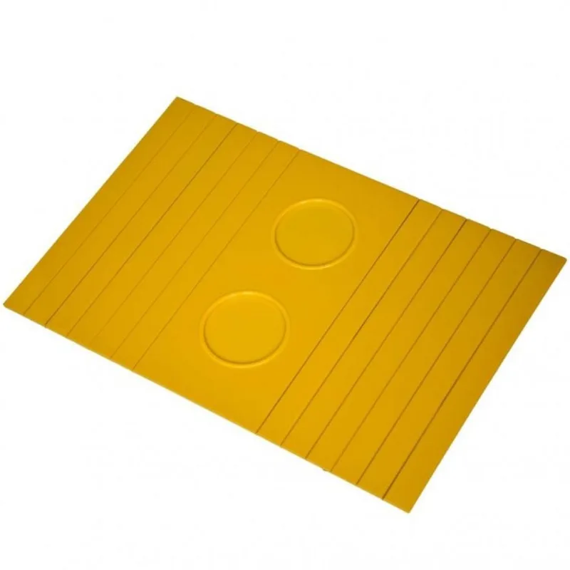 Esteira para Sofá Flexível 2 Porta Copos LC Marques Amarelo