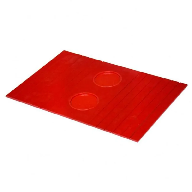 Esteira para Sofá Flexível 2 Porta Copos LC Marques Vermelho
