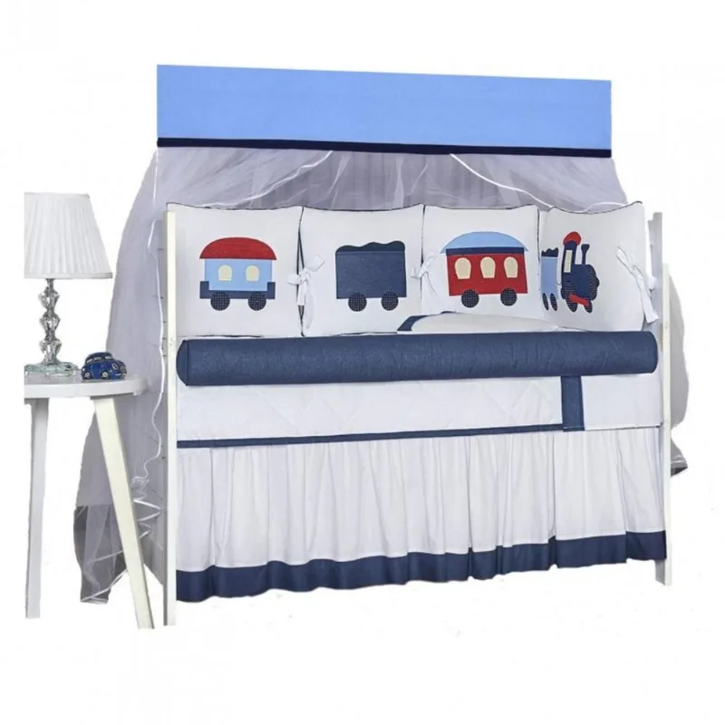 Mosquiteiro Avulso 2 Peças Enzo Isadora Design Azul/Branco