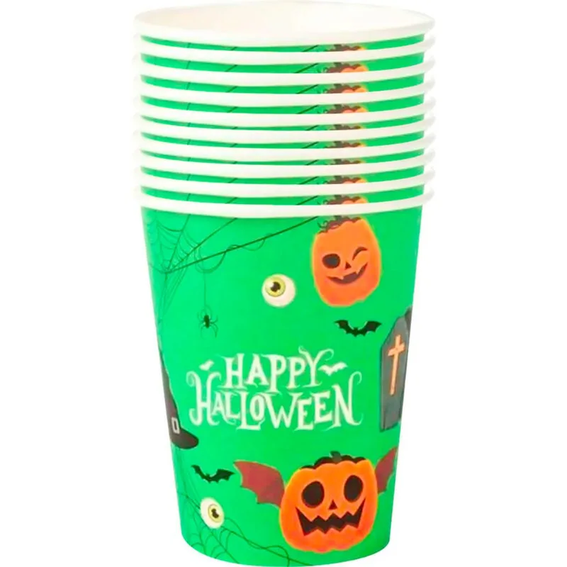 Copo Descartável Silver Halloween 10 un