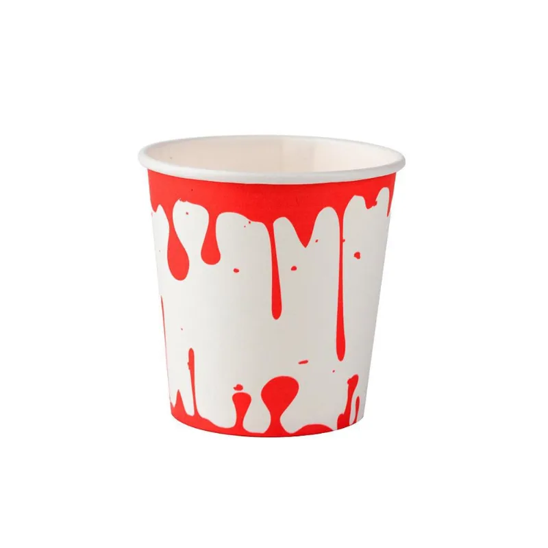Copo Descartável Temático Halloween Sangue 20 Unidades