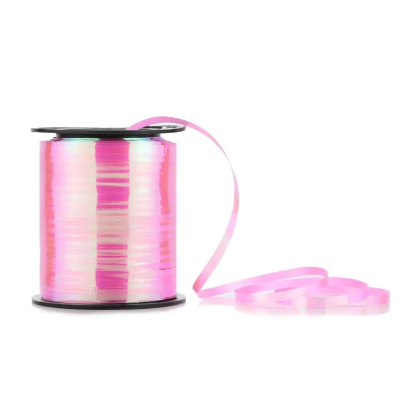 Fitilho Nacarado 5mm x 200m Para Amarrar E Decorar Furta Cor Rosa Silver Festas
