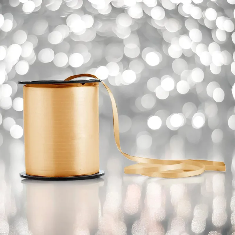 Fitilho 5mm x 200m Para Amarrar E Decorar Dourado Silver Festas