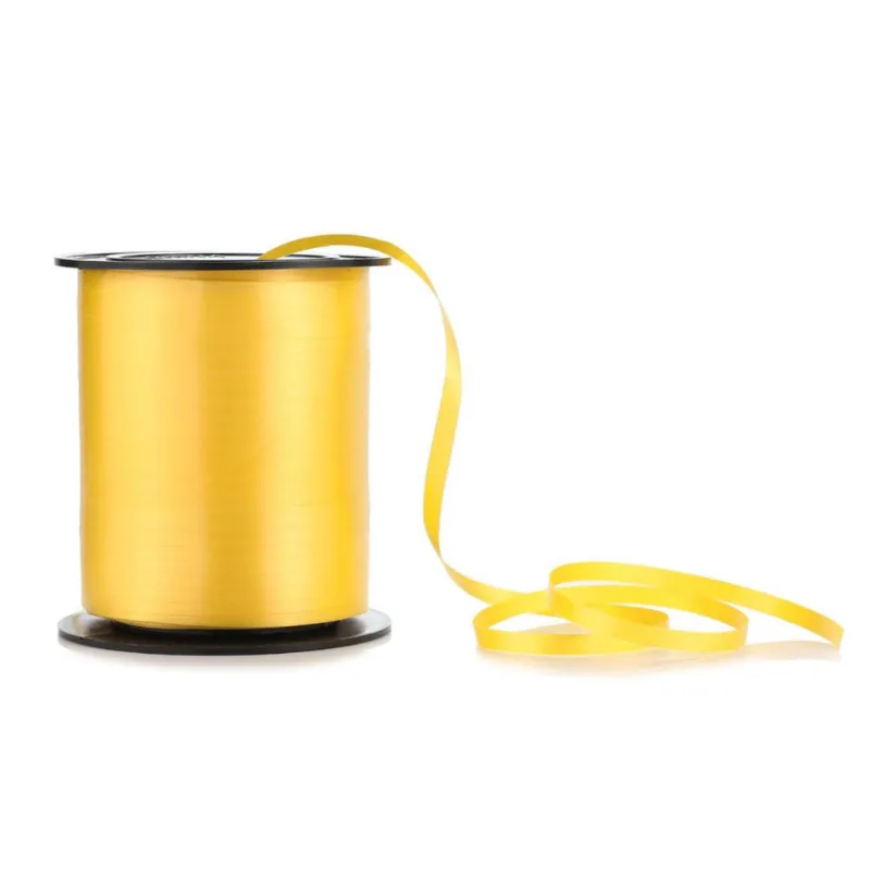 Fitilho 5mm x 200m Para Amarrar E Decorar Amarelo Silver Festas