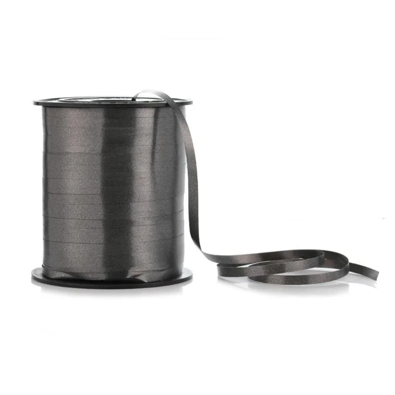 Fitilho 5mm x 200m Para Amarrar E Decorar Preto Silver Festas