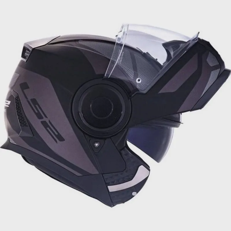 Capacete Ls2 Scope Ff902 Mask Preto Cinza Articulado