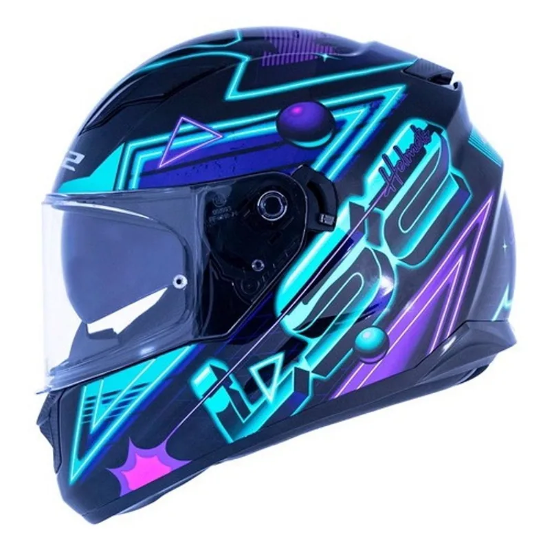 Capacete Ls2 Ff320 Synth Preto Verde Com Óculos Solar