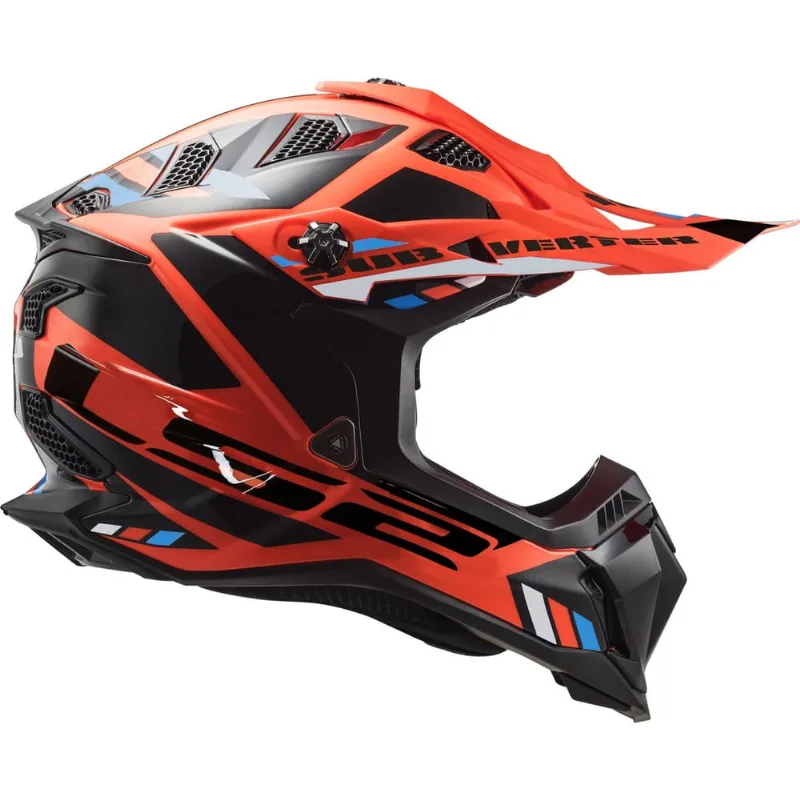 Capacete Ls2 MX700 Subverter Evo Stomp Preto Laranja