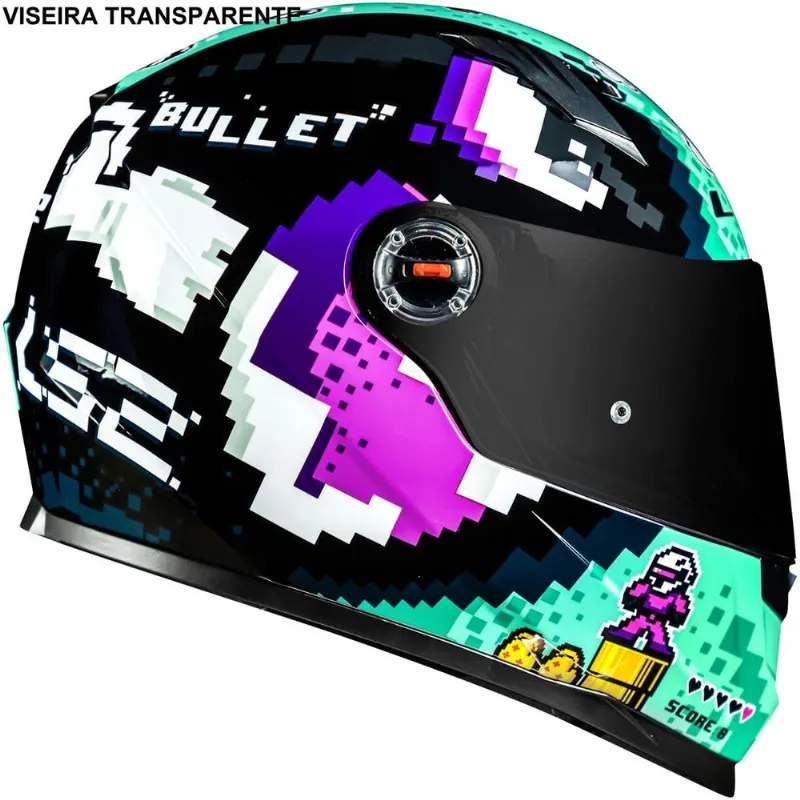 Capacete LS2 FF358 Bullet Black Blue XL 62 (MP)