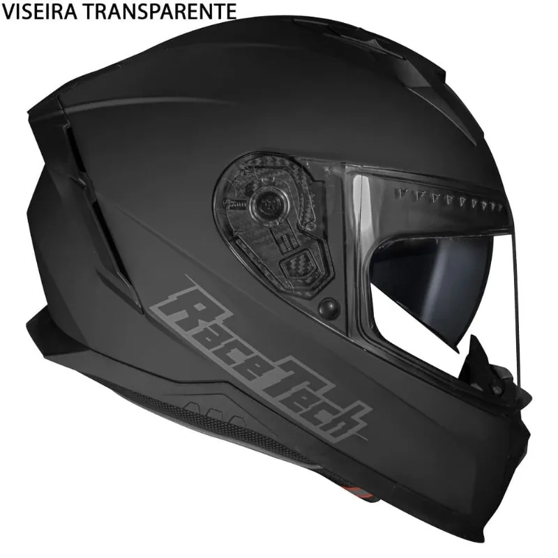 Capacete Race Tech Volt Monocolor Matte Black 62 (MP)