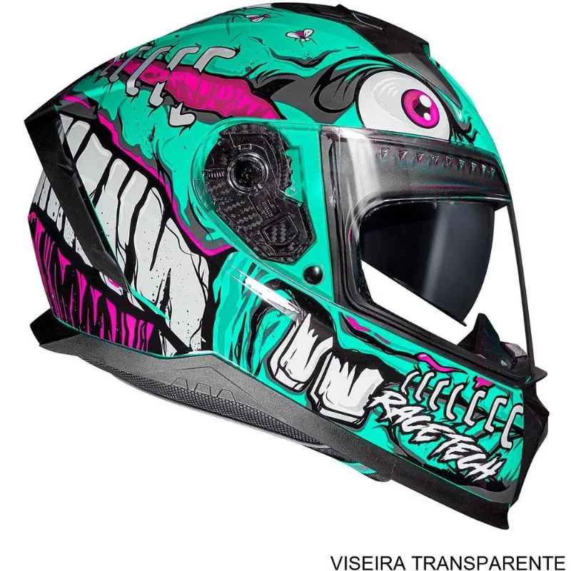 Capacete Race Tech Volt Croc Aqua 56 (MP)