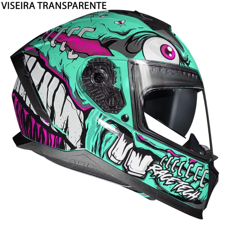 Capacete Race Tech Volt Croc Aqua 58 (MP)