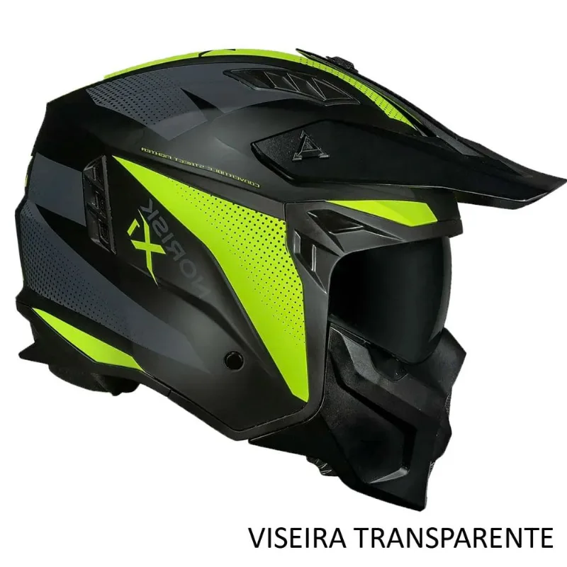 Capacete Norisk Darth II X1 Amarelo Fosco XL 62 (MP)