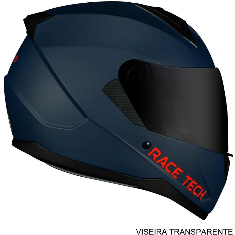 Capacete Race Tech Sector Monocolor Matte Azul 58 (MP)