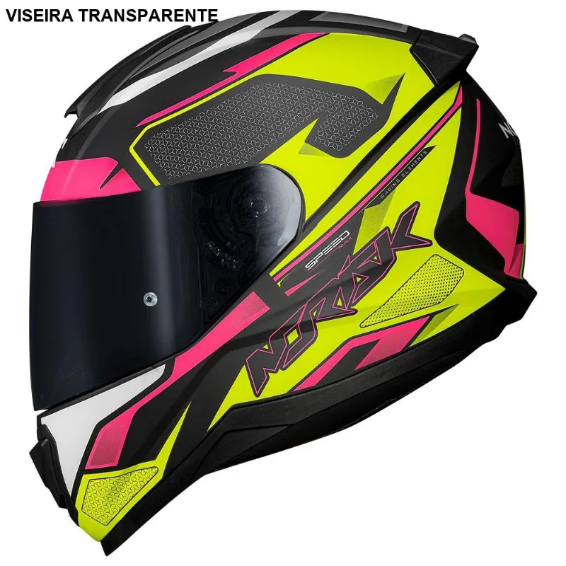 Capacete Norisk Razor Speedmax Matte Black Yellow 60 (MP)