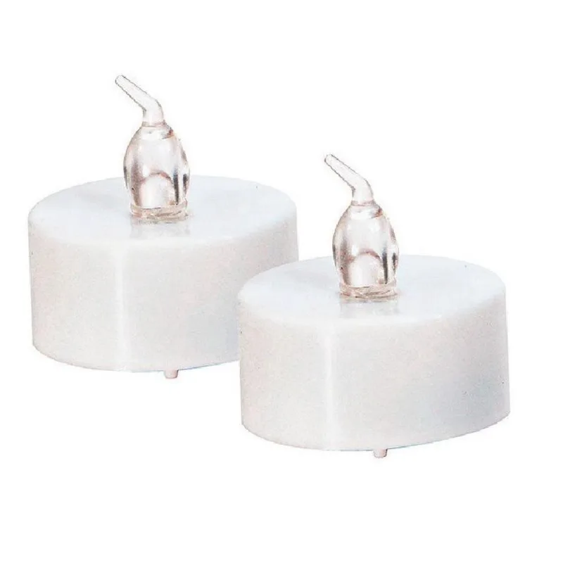 Kit Com 24 Velas De Led Bateria Inclusa - Luz Amarela