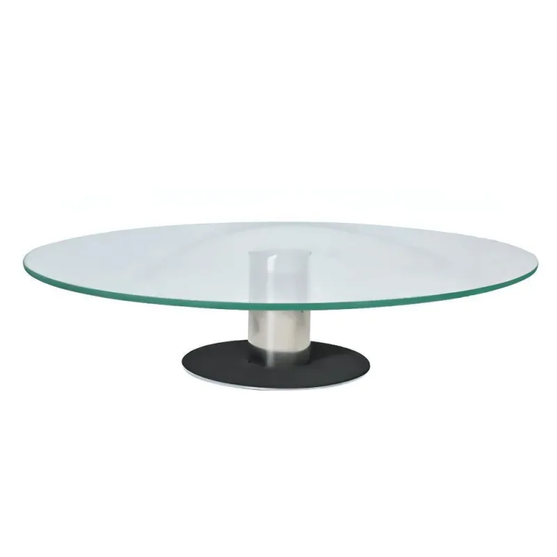 Suporte Giratório em Vidro 30cm Sistema Suave para Mesas Transparente Amigold - amigold
