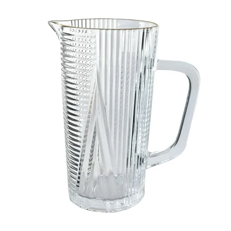 Jarra De Vidro Amigold Imperial Borda De Ouro 1300ml 7554 (MP)