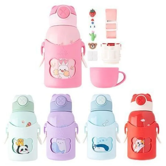 Garrafa Térmica 500ml Infantil 3 Tampas Moment - LC