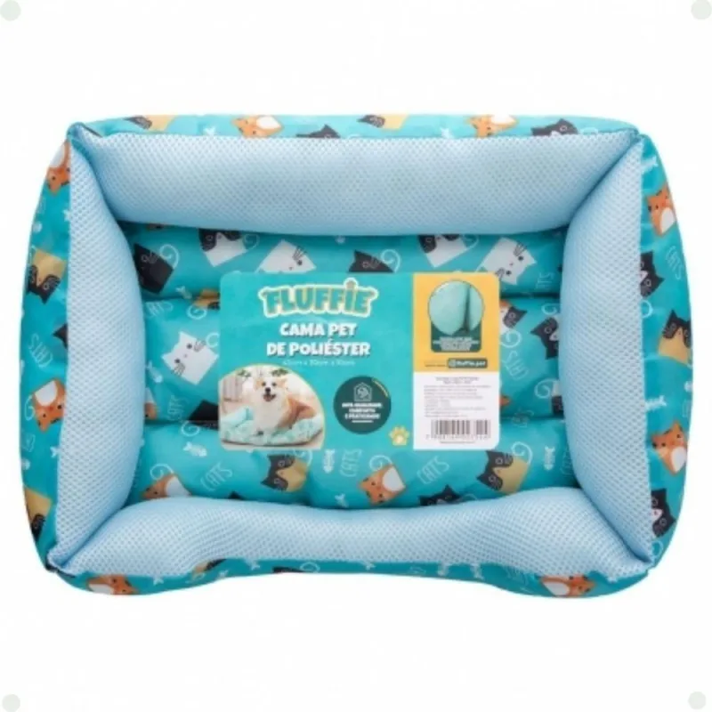 Cama Pet Le Pets para Cães e Gatos Porte P em Poliéster com Base Antiderrapante 42CM X 30CM X 10CM - OUTRAS