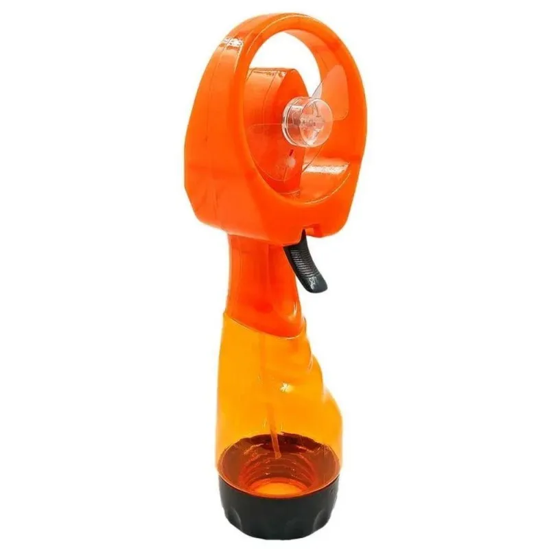 Mini Ventilador Portátil Com Borrifador Platina De Névoa De Água Para Viagem 280 Ml A Pilha