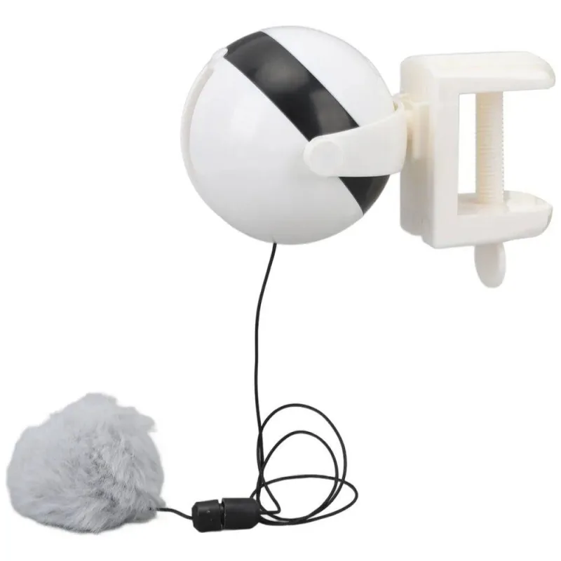 Brinquedo Interativo para Gatos Bola de Elevação Automática em ABS e Pelúcia Resistente a Rasgos 1 - OUTRAS