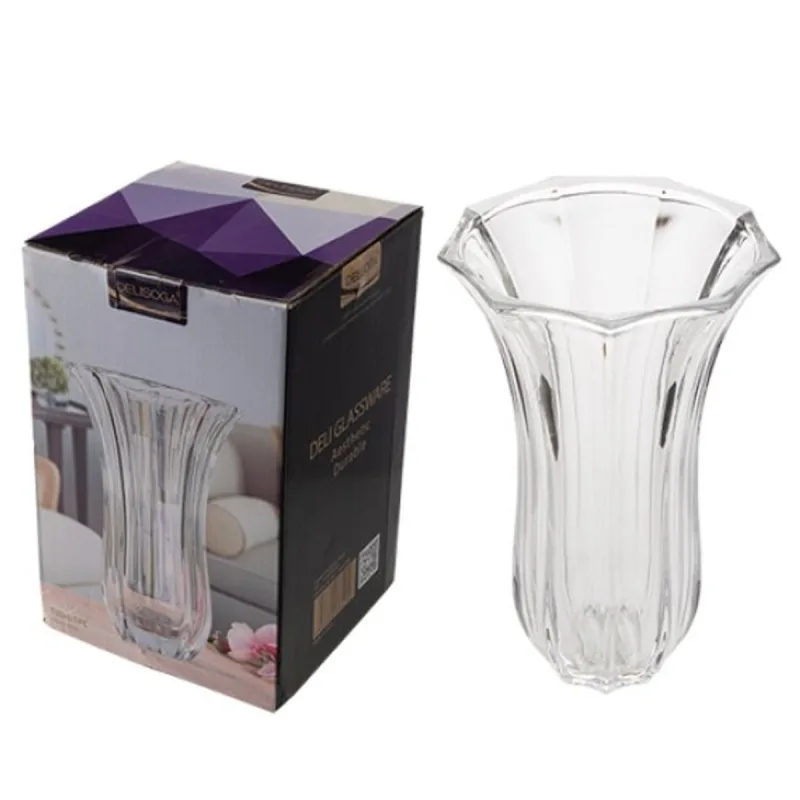 Vaso Moment Decorativo Vidro 12,5cm x 6cm x 22,5cm - Moment