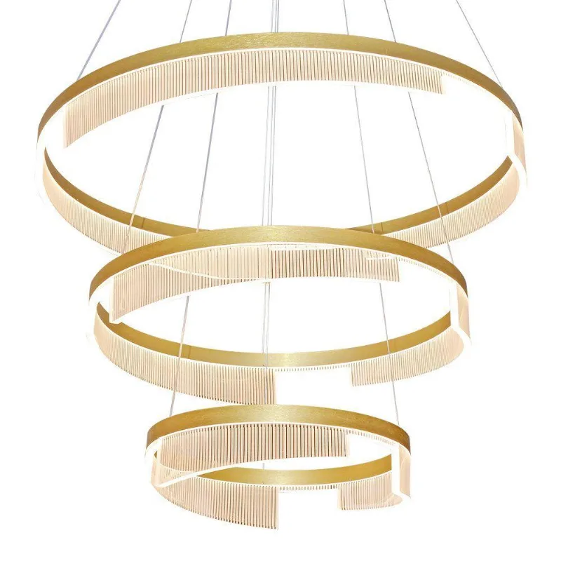 Lustre Pendente Sindora Dcd03161 Dourado Led Bivolt - SINDORA