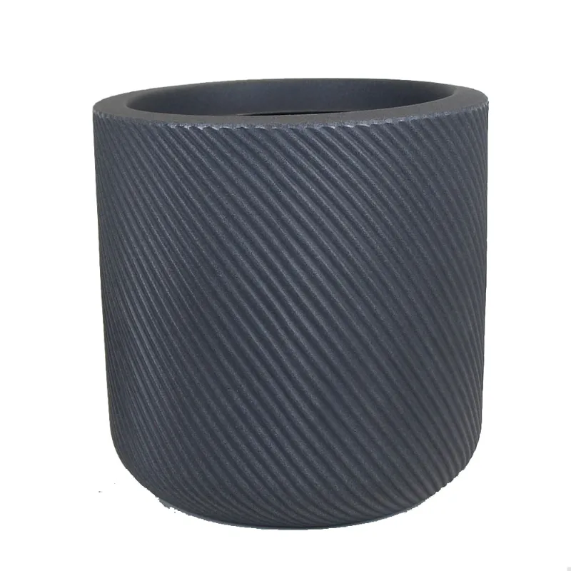 Vaso para Plantas Vite Cilindro Chumbo 33,5 cm