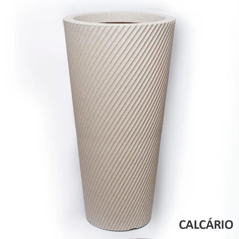 Vaso Vite Pilão Polietileno Pequeno Calcário Vouga Decor