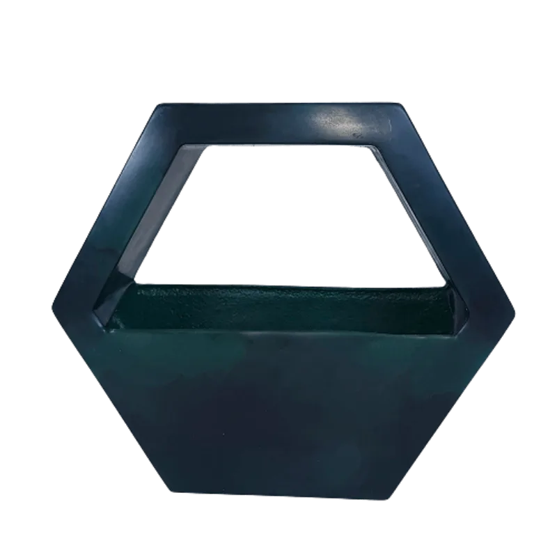 Cachepô de Parede Sextavado Polietileno Nº1 Vouga Decor