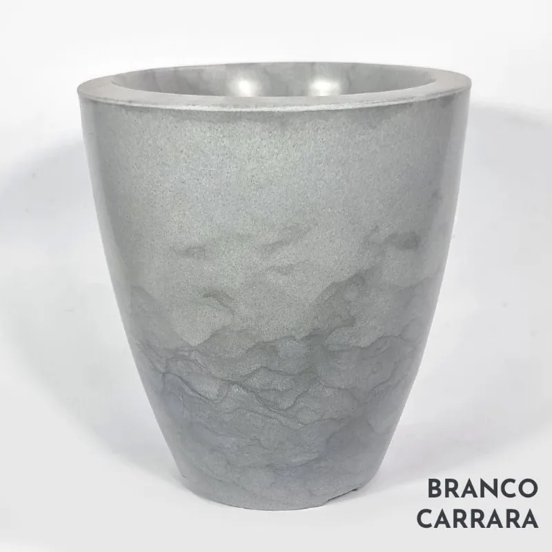 Vaso Coimbra Polietileno n°0 Branco Carrara Vouga Decor
