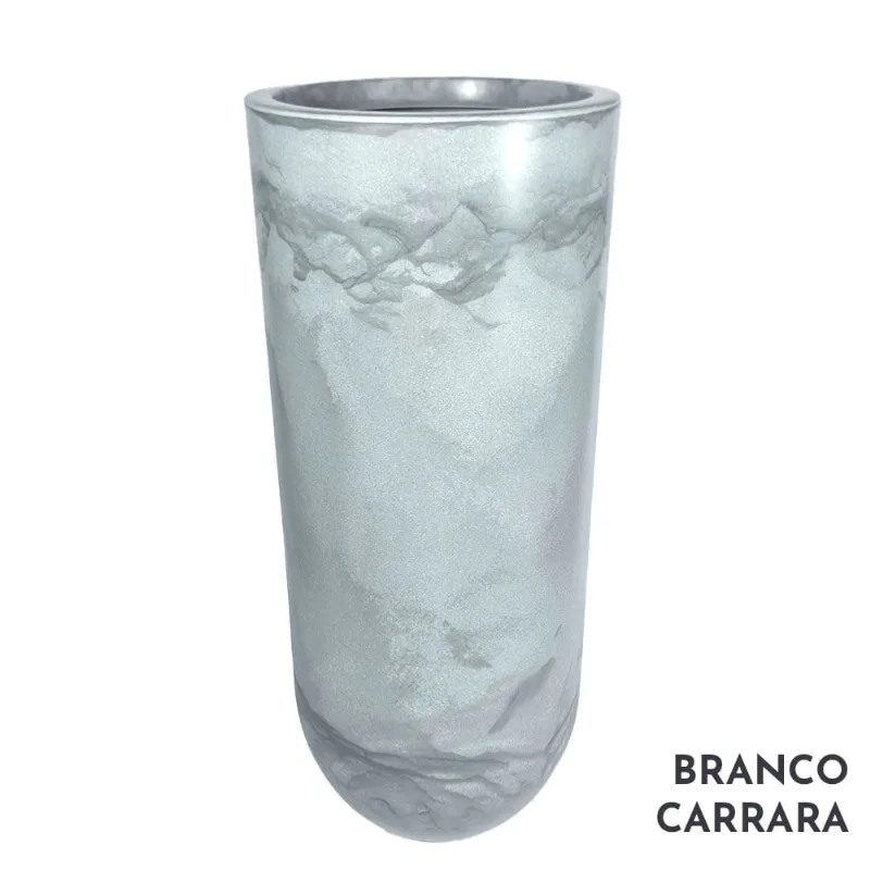 Vaso Sintra Polietileno n°1 Branco Carrara Vouga Decor