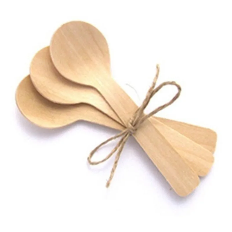 Mini Colher De Madeira 10cm Descartável 1000 Unidades
