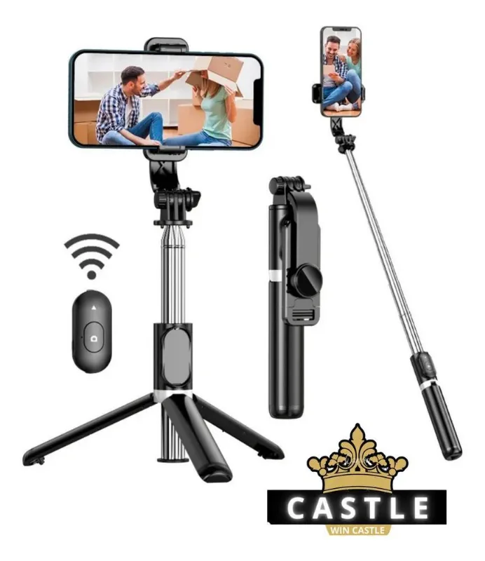 Bastão Tripé Mini 360º Win Castle Pau De Selfie Bluetooth 3