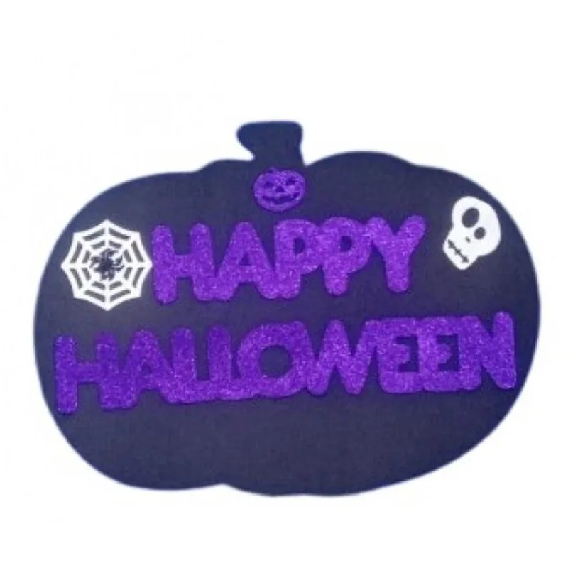 Painel e. V. A Happy Halloween Roxo Laços e Acessórios