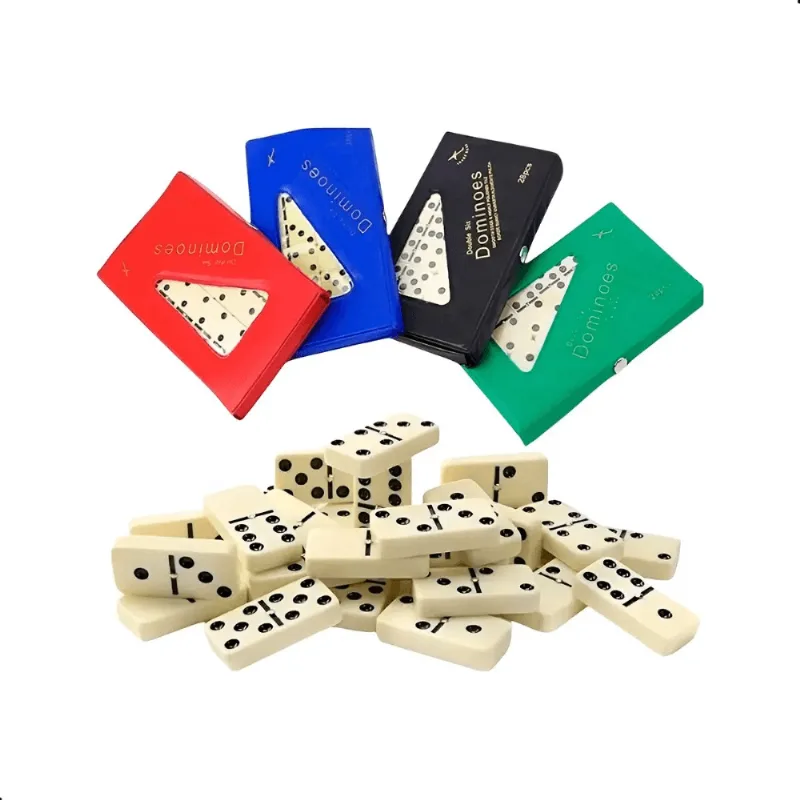 Dominó Profissional De Osso Estojo Com 28 Peças Iob