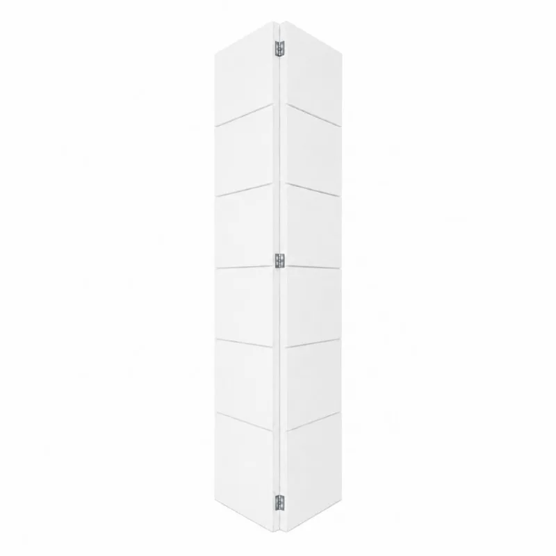 Porta Camarão Frisada Primer com Ferragens Branca 210x82cm Portabelly Porta Camarão Frisada Primer Branco c/ Ferragem 210x82cm