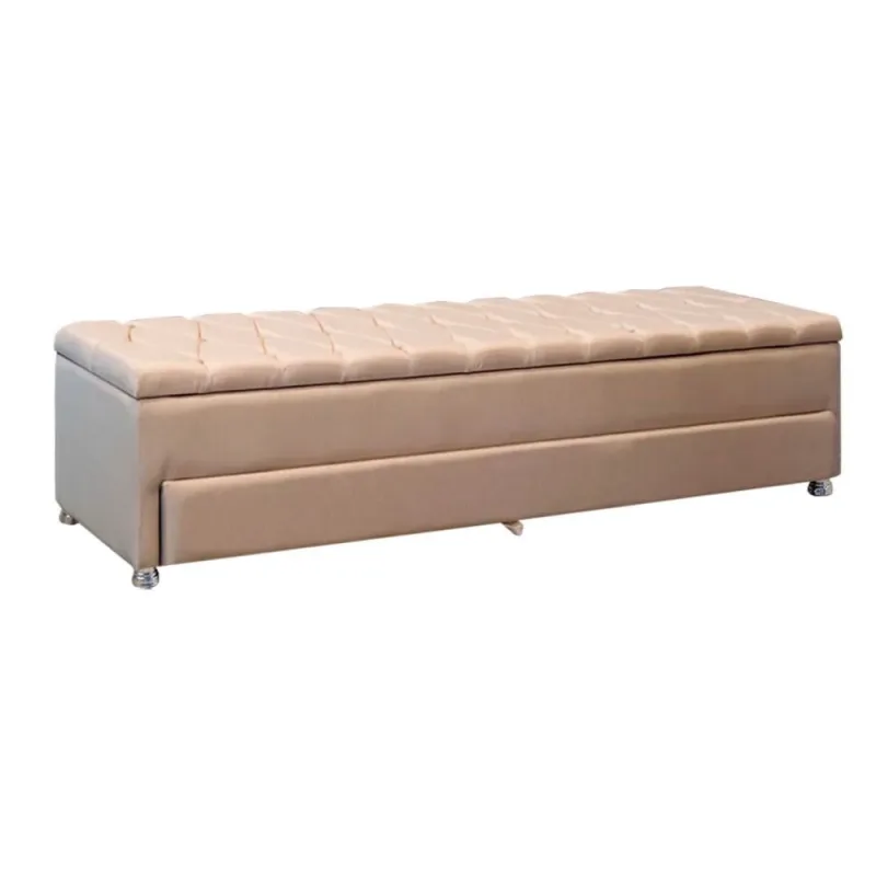Calçadeira Sapateira Baú Munique 160cm de Largura Linho Star Confort - Não Disponível - Móveis