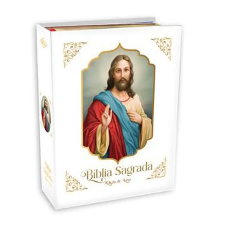 Livro Bíblia Sagrada Edição Premium Branca Kit DCL (MP)
