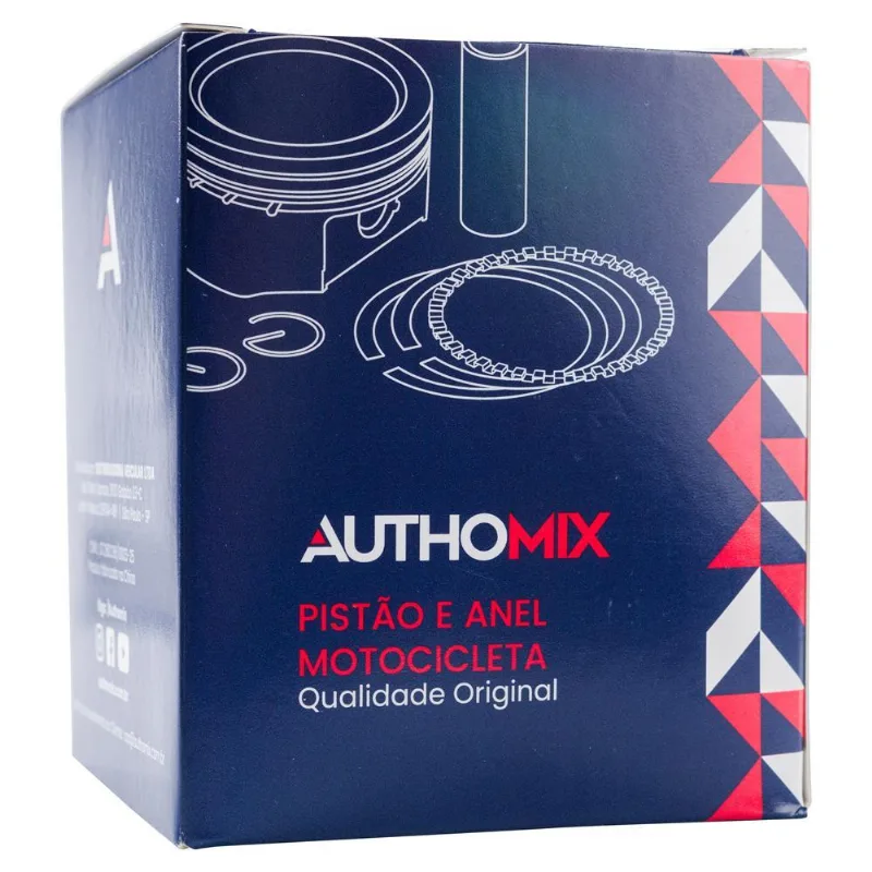 Pistão Com Anel Authomix / Cg 125 - Pa7136650