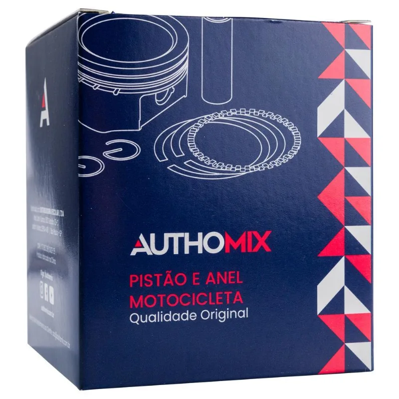 Pistão Com Anel Authomix / Cg 125 / Ml 125 - Pa7136675
