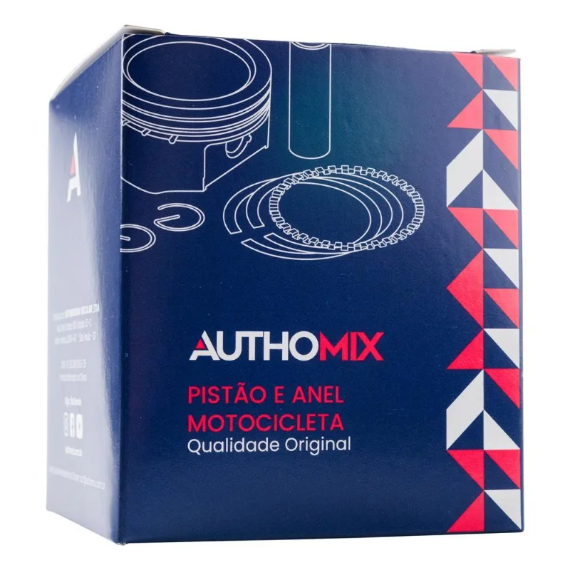 Pistão Com Anel Authomix / Ybr 150 Factor / Ybr 125 Factor