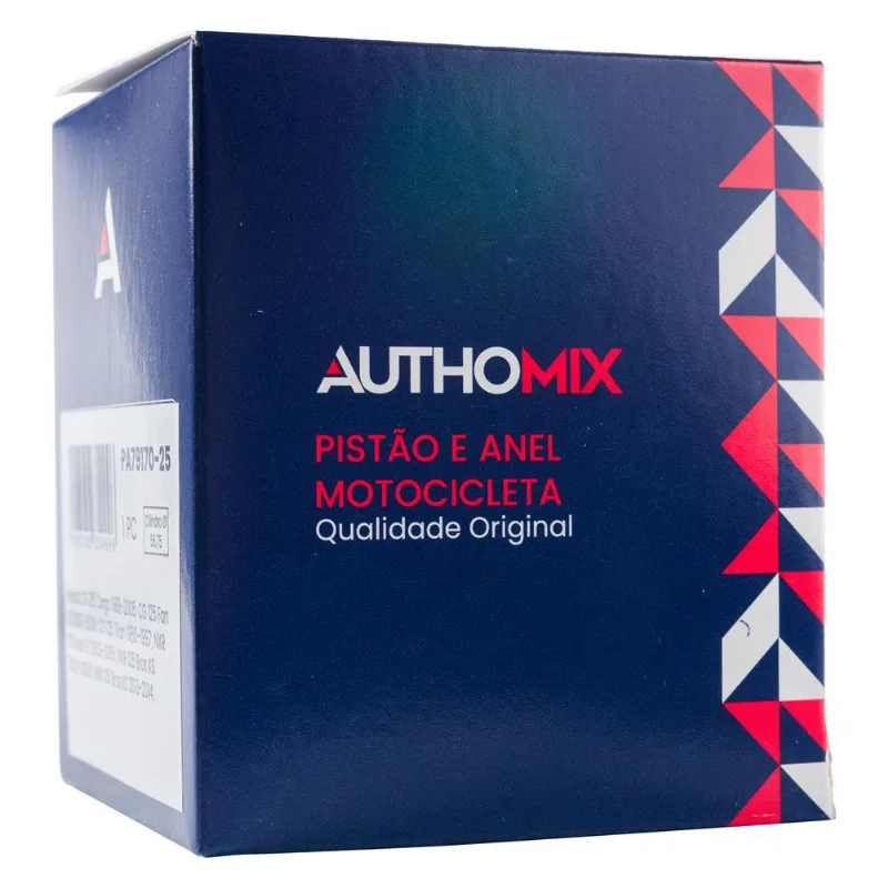 Pistão Com Anel Authomix / Cg 125 Titan / Cg 125 Fan