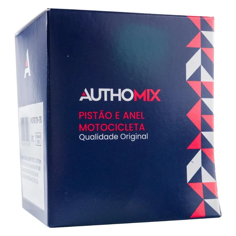 Pistão Com Anel Authomix / Cg 125 Fan / Nxr 125 Bros