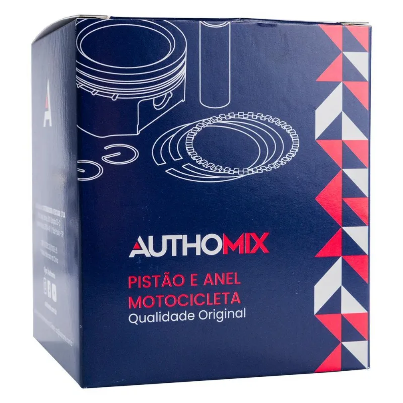 Pistão Com Anel Authomix / Xr 250 Tornado / Cbx 250 Twister