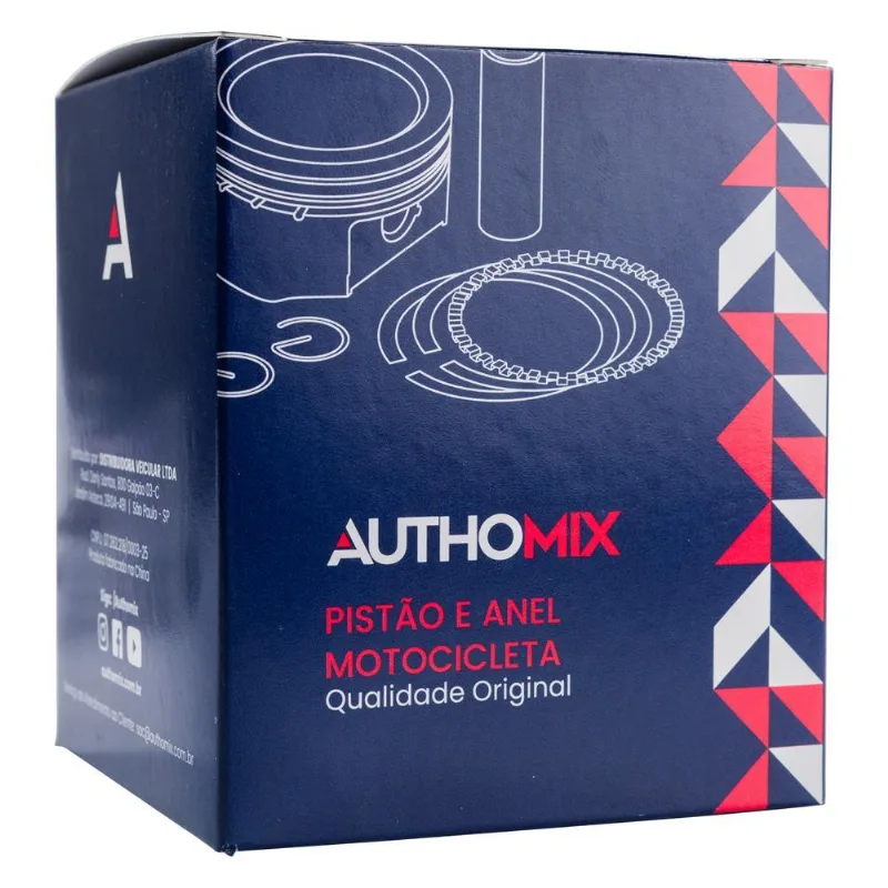 Pistão Com Anel Authomix / Cbx 250 Twister / Xr 250r