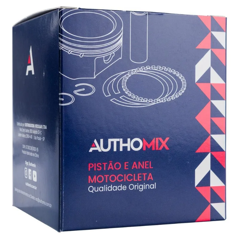 Pistão Com Anel Authomix / Xtz 150 Crosser - Pa798161